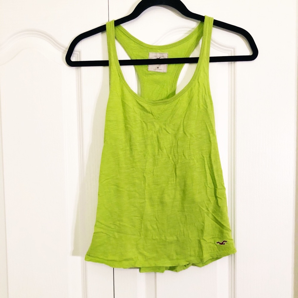 Hollister Lime Green Racerback Tank